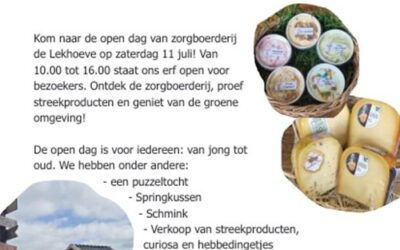 11 juli – Open dag bij De Lekhoeve